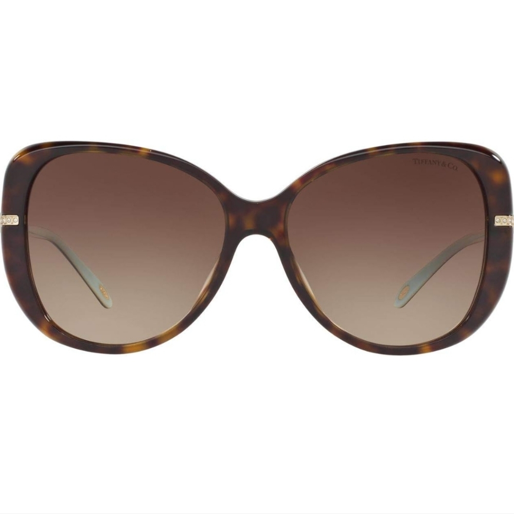 Tiffany & Co TF4126 Sunglasses Infinity Havanah Cat Eye Luxury Designer #123 - Picture 2 of 9